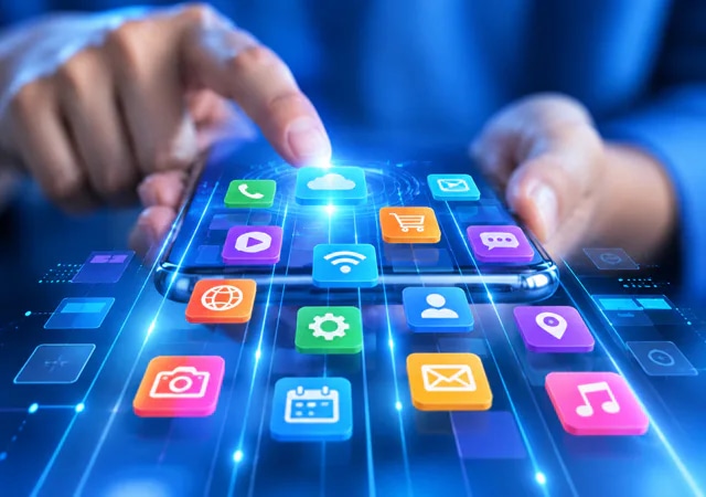 AI-powered mobile application interface
