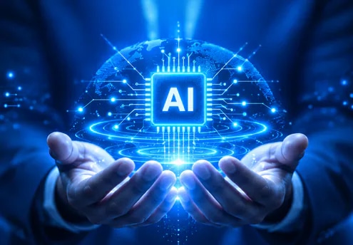 Business team using AI automation tools