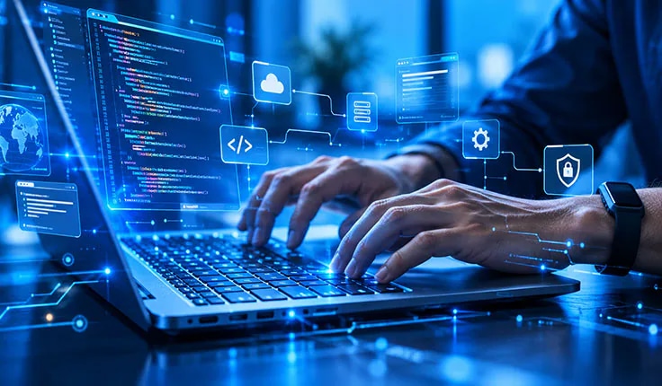 Technology professional developing a secure application